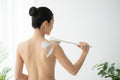 2-Piece Long Handle Bath Brush Set - Gentle Exfoliating Body Scrubber for Hard-to-Reach Areas